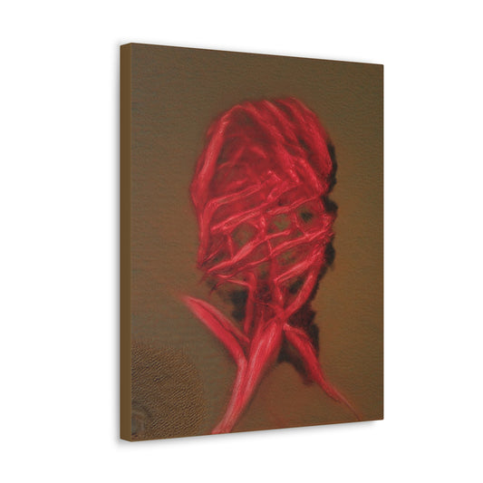 "Heart Strung Rose" Canvas Print